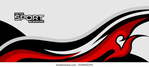 Abstract sporty background. Abstract racing graphic design, vector design for vehicle wrap, jersey, gamer, esport, racing car, rally, and adventure ready to print.