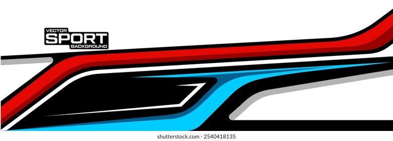 Abstract sporty background. Abstract racing graphic design, vector design for vehicle wrap, jersey, gamer, esport, racing car, rally, and adventure ready to print.