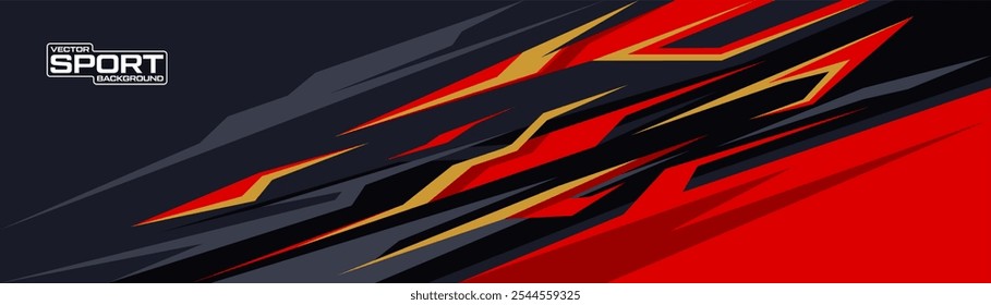 Abstract sporty background. Abstract racing graphic design, vector design for vehicle wrap, jersey, gamer, esport, racing car, rally, and adventure ready to print.