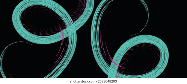Abstract sporty lines pink blue green grunge car sticker wrap banner
