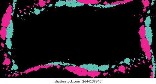 Abstract sporty lines pink blue green grunge car sticker wrap banner. vector