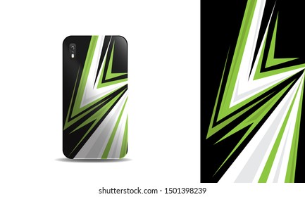 abstract sporty phone case vector design template. eps10