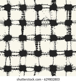 Abstract spot check textured background. Seamless pattern.