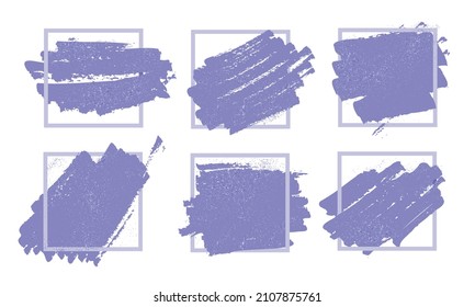 Abstrakter Spotrahmen in sehr peri Farbe. Minimalistischer violetter Hintergrund