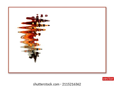 Abstract spot isolated on a white background. Backdrop for text on a website, internet page, booklet. Dynamic colourful stain. Design element for a business card. Logo. Vector