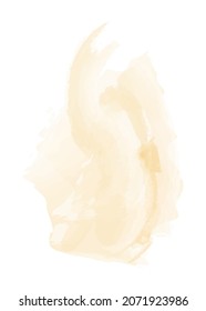 Abstrakter Ort auf weißem Hintergrund. Aquarell, Hintergrund. Vektorgrafik.