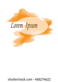 abstract spot on a white background. Can be used for decorating of invitations, books, cover.