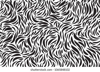 Abstract spot seamless pattern. Chaotic swirl line background.