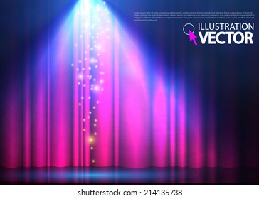 Abstract spotlight background. Vector illustration 