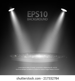 Abstract spotlight background. Vector illustration 
