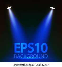 Abstract spotlight background. Vector illustration