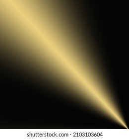 Abstract spotlight with black background. Bright lighting effect. Vector illustration. 