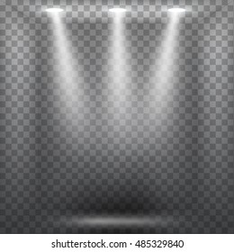 Efecto abstracto del foco en el fondo oscuro. Ilustración de vectores eps10