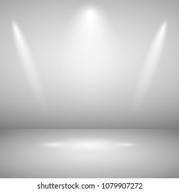 Abstract of spotlight presentation on black background, vector eps10