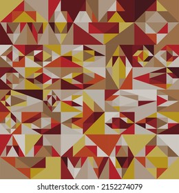 Abstract Spots, Multicolor Stripes of Fabric as an Art Object