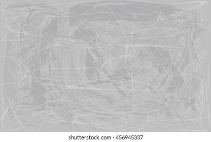 abstract spots and gray loops of white, vector illustration background