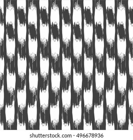 Abstract spots seamless background, dark grey. Vector pattern with ripped, white spots on a dark gray background. Vertical decor.   