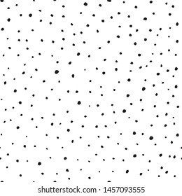 Abstract spots seamless pattern, universal background, basis backdrop white and black