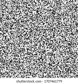 Abstract spots texture. Stylized stains randomly placed on white background. Two colors noise overlay. Chaotic intersection of Irregular shapes. Not seamless pattern. EPS8 vector illustration.
