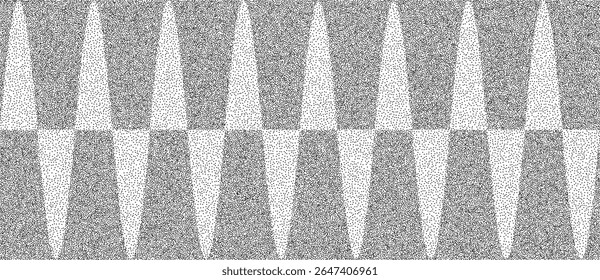 Abstract spotted background with stipple effect. Grunge wallpaper with waves. Black dots on a white background.