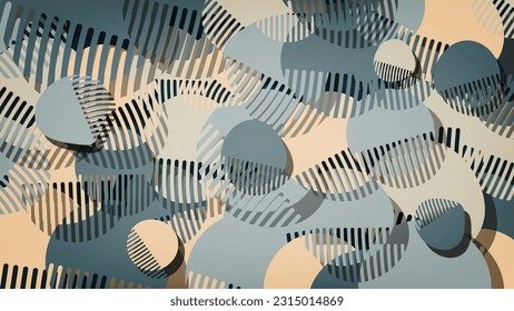 Abstract spotted background. A variegated surface of overlapping rounded shapes in soft tones. Vector.