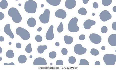Abstract spotted dalmatian pattern wallpaper. Organic shapes texture print for textile and wrapping paper.