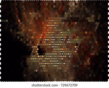 Abstract spotted halftone background. Design element for book covers, presentations layouts, title backgrounds. Vector clip art.