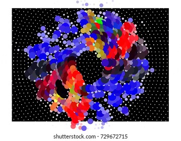 Abstract spotted halftone background. Design element for book covers, presentations layouts, title backgrounds. Vector clip art.
