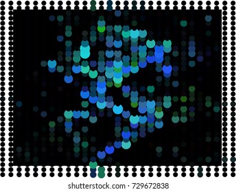 Abstract spotted halftone background. Design element for book covers, presentations layouts, title backgrounds. Vector clip art.