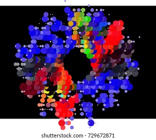 Abstract spotted halftone background. Design element for book covers, presentations layouts, title backgrounds. Vector clip art.