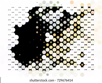 Abstract spotted halftone background. Design element for book covers, presentations layouts, title backgrounds. Vector clip art.