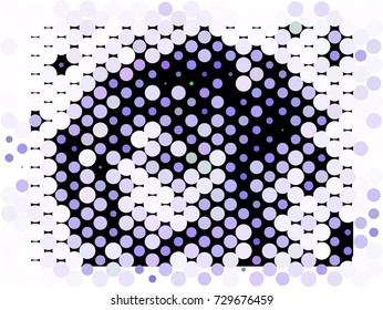 Abstract spotted halftone background. Design element for book covers, presentations layouts, title backgrounds. Vector clip art.