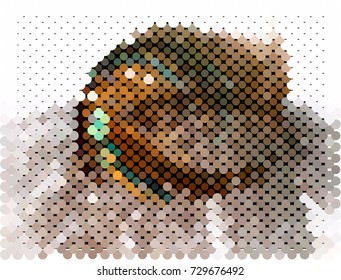 Abstract spotted halftone background. Design element for book covers, presentations layouts, title backgrounds. Vector clip art.