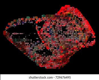 Abstract spotted halftone background. Design element for book covers, presentations layouts, title backgrounds. Vector clip art.