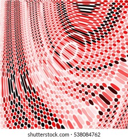 Abstract spotted red Vector Background. Polka dot illustration