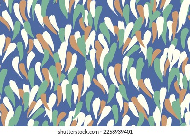 Abstract spotted seamless pattern painted with paint