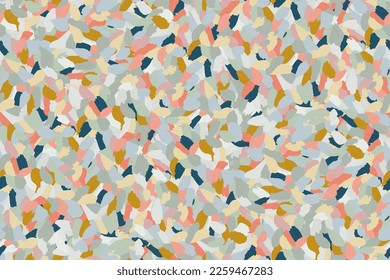 Abstract spotted seamless pattern painted with paint