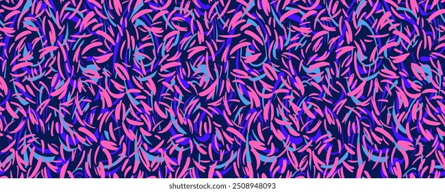 Abstract spotted seamless pattern. Vector hand drawn tiny organic shapes, small drops, spots, dots, circles, snowflakes. Colorful contemporary ornamental texture