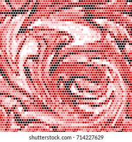 Abstract spotted vector illustration
