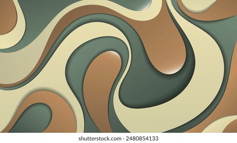 Abstract spotted wallpaper with 3D effect. An excellent background for designing pages on social networks, posters, presentations, outdoor advertising and your other projects. Vector.