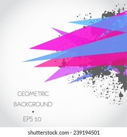 Abstract spray geometric background
