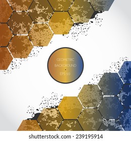 Abstract spray geometric background