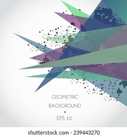 Abstract spray geometric background