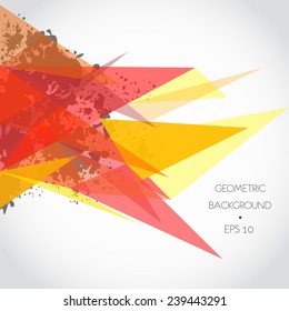 Abstract spray geometric background