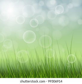 Abstract spring background blurry