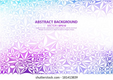 Abstract spring background with purple flowers.  Vector EPS 10 illustration.