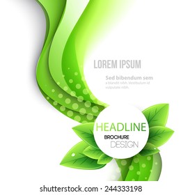 Abstract spring background. Template brochure design