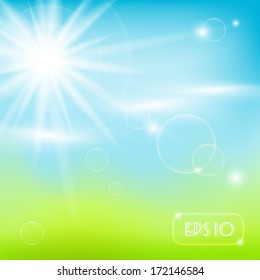 Abstract spring background  Vector.