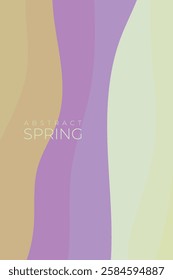 Abstract spring background, Wavy abstract spring background, with spring color theme