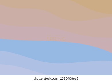 Abstract spring background, Wavy abstract spring background, with spring color theme